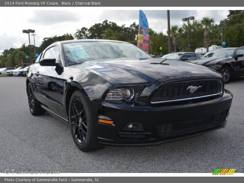 Black / Charcoal Black 2014 Ford Mustang V6 Coupe
