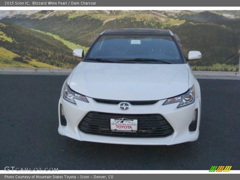 Blizzard White Pearl / Dark Charcoal 2015 Scion tC