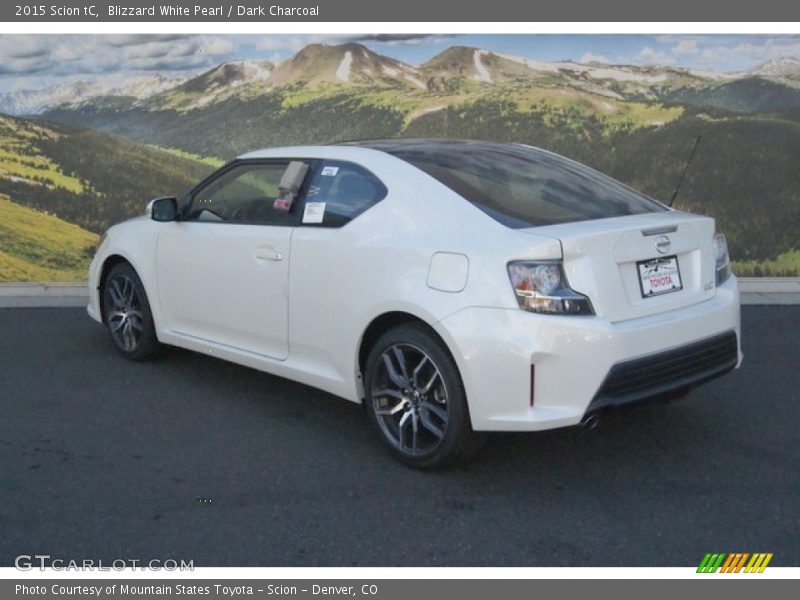 Blizzard White Pearl / Dark Charcoal 2015 Scion tC