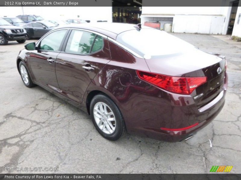 Dark Cherry / Beige 2012 Kia Optima LX