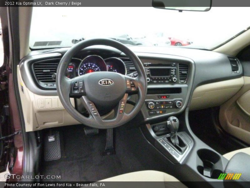 Dark Cherry / Beige 2012 Kia Optima LX