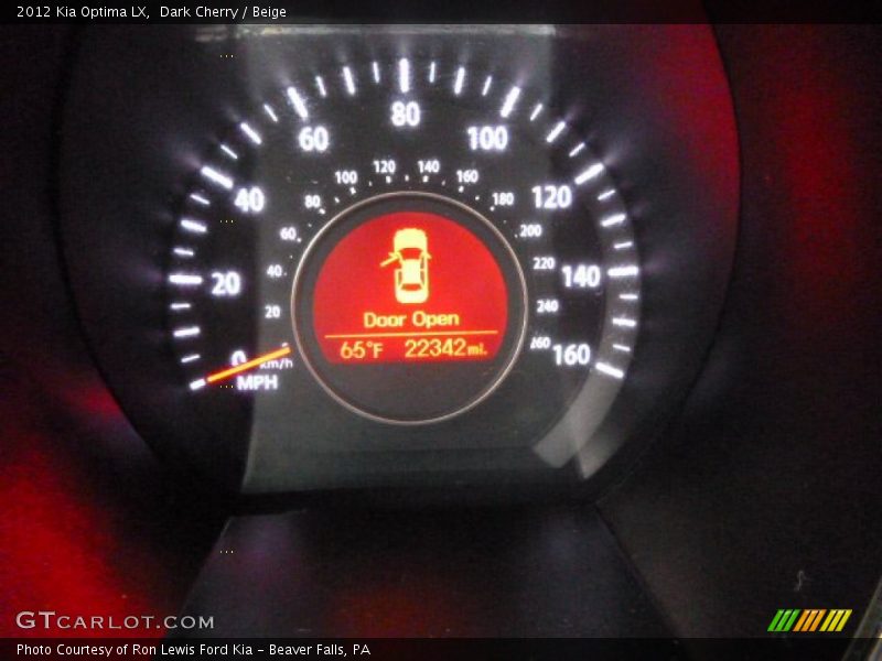 Dark Cherry / Beige 2012 Kia Optima LX