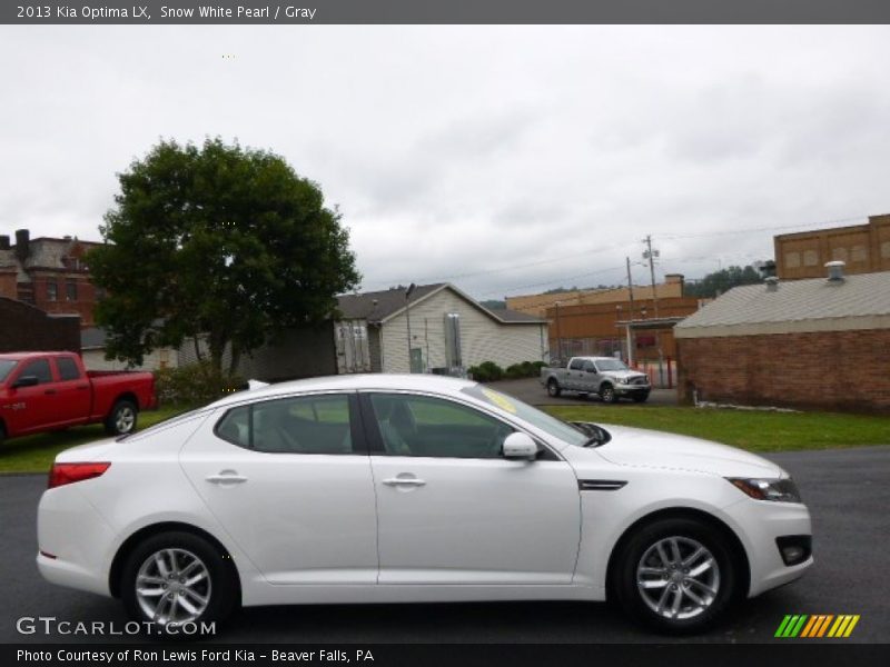 Snow White Pearl / Gray 2013 Kia Optima LX