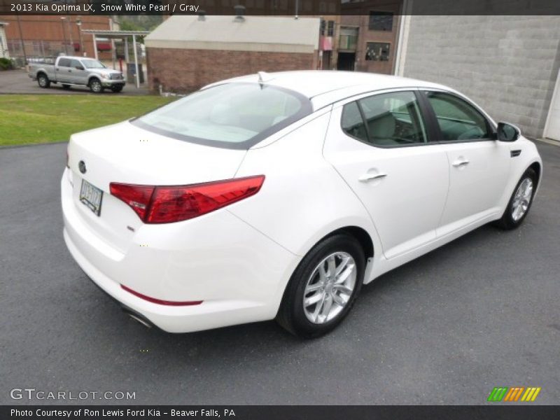 Snow White Pearl / Gray 2013 Kia Optima LX