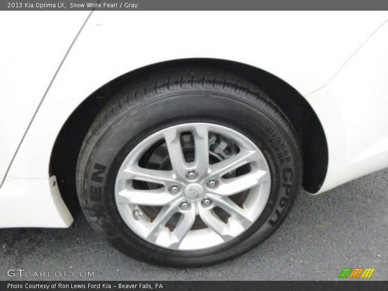 Snow White Pearl / Gray 2013 Kia Optima LX