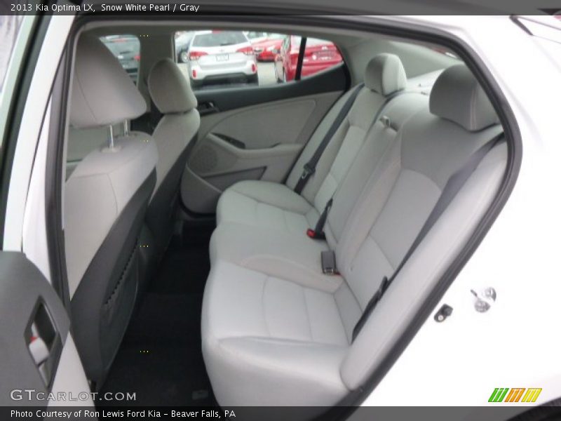 Snow White Pearl / Gray 2013 Kia Optima LX