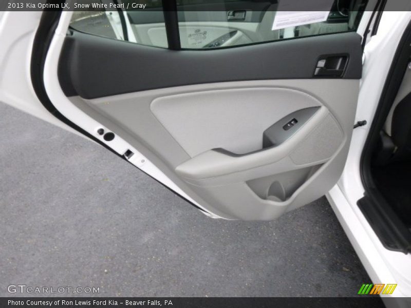 Snow White Pearl / Gray 2013 Kia Optima LX