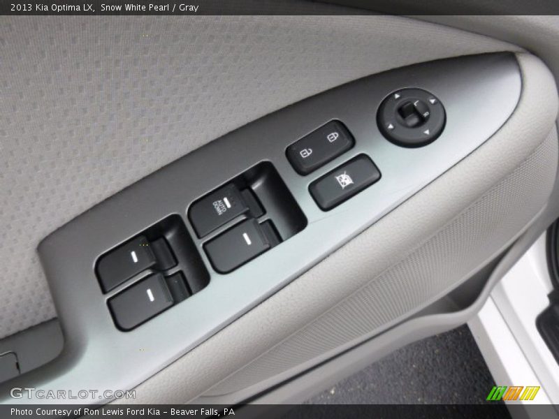 Snow White Pearl / Gray 2013 Kia Optima LX