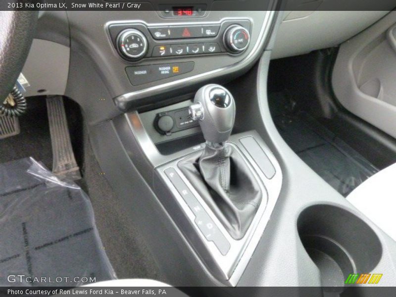 Snow White Pearl / Gray 2013 Kia Optima LX