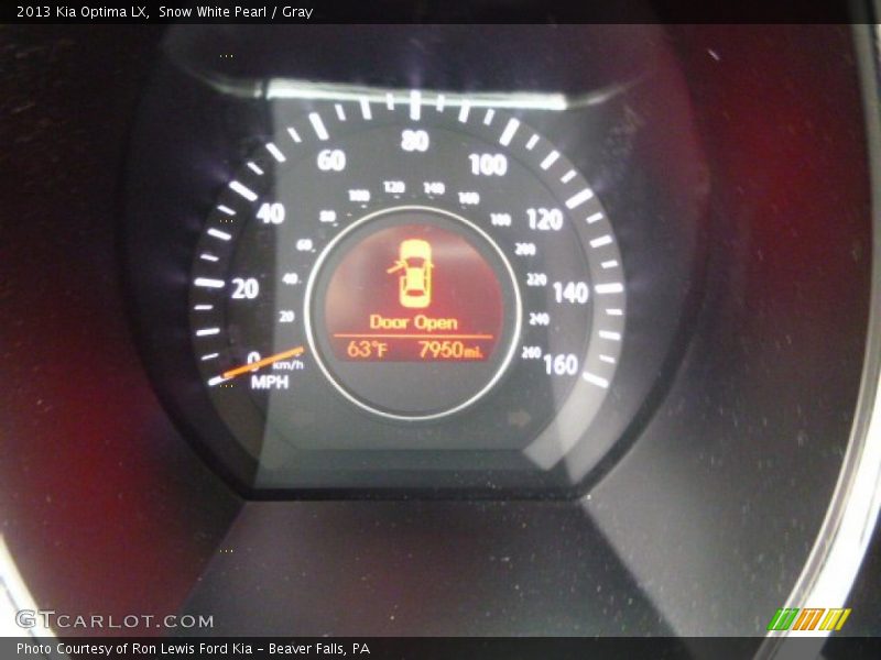 Snow White Pearl / Gray 2013 Kia Optima LX