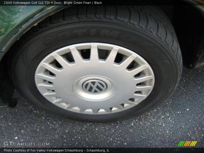 Bright Green Pearl / Black 2000 Volkswagen Golf GLS TDI 4 Door