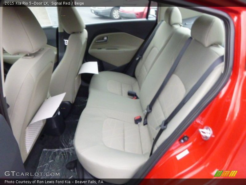 Signal Red / Beige 2015 Kia Rio 5-Door LX