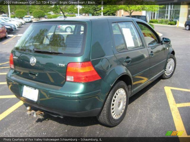 Bright Green Pearl / Black 2000 Volkswagen Golf GLS TDI 4 Door