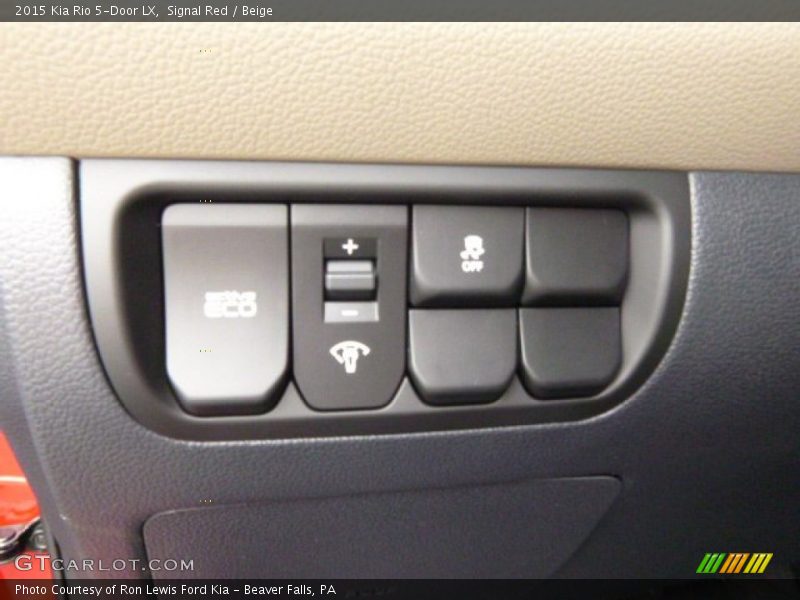 Signal Red / Beige 2015 Kia Rio 5-Door LX