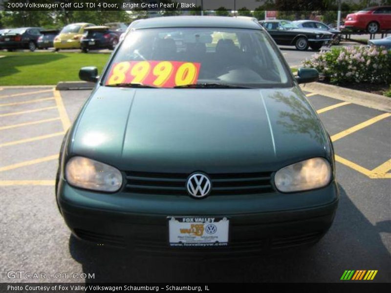 Bright Green Pearl / Black 2000 Volkswagen Golf GLS TDI 4 Door