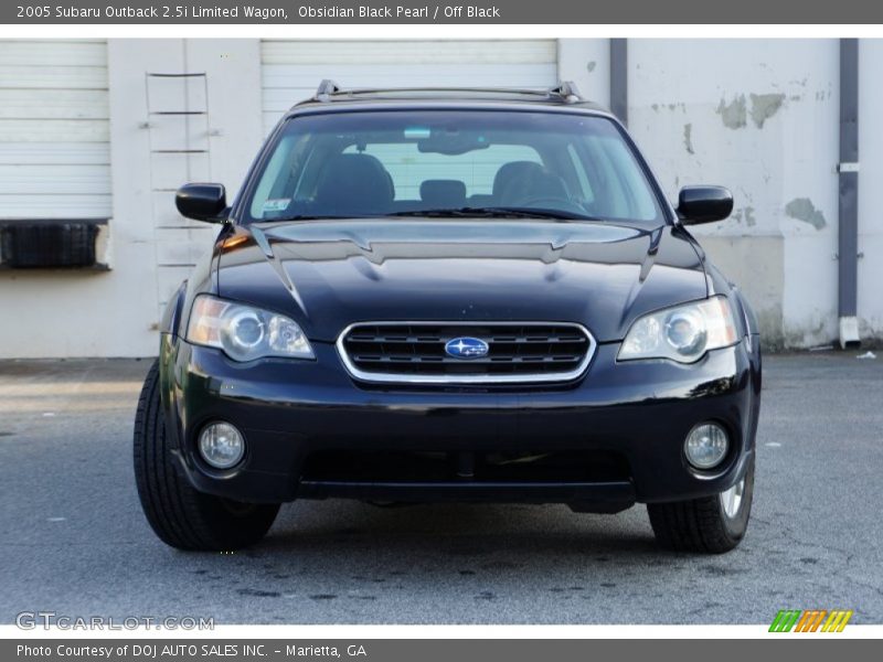 Obsidian Black Pearl / Off Black 2005 Subaru Outback 2.5i Limited Wagon