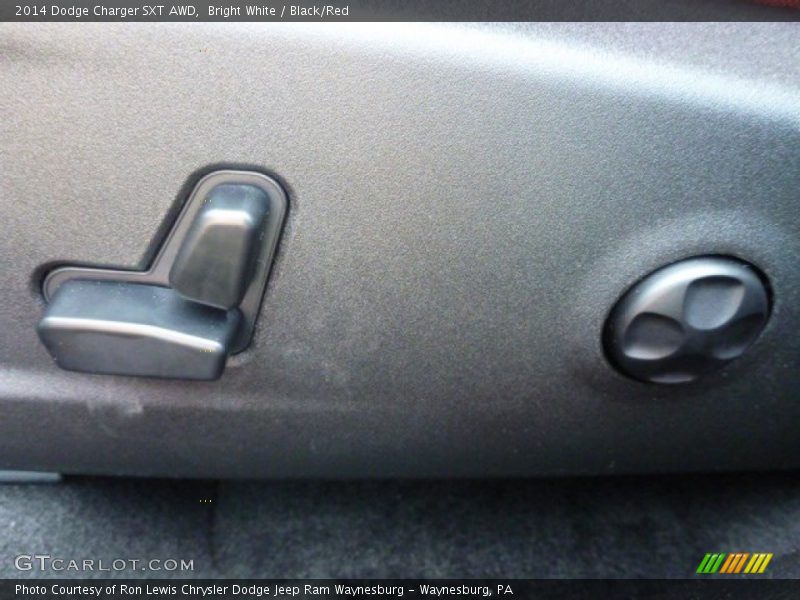 Bright White / Black/Red 2014 Dodge Charger SXT AWD