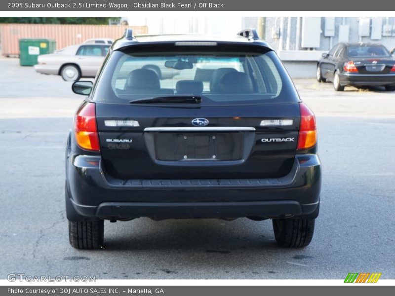 Obsidian Black Pearl / Off Black 2005 Subaru Outback 2.5i Limited Wagon