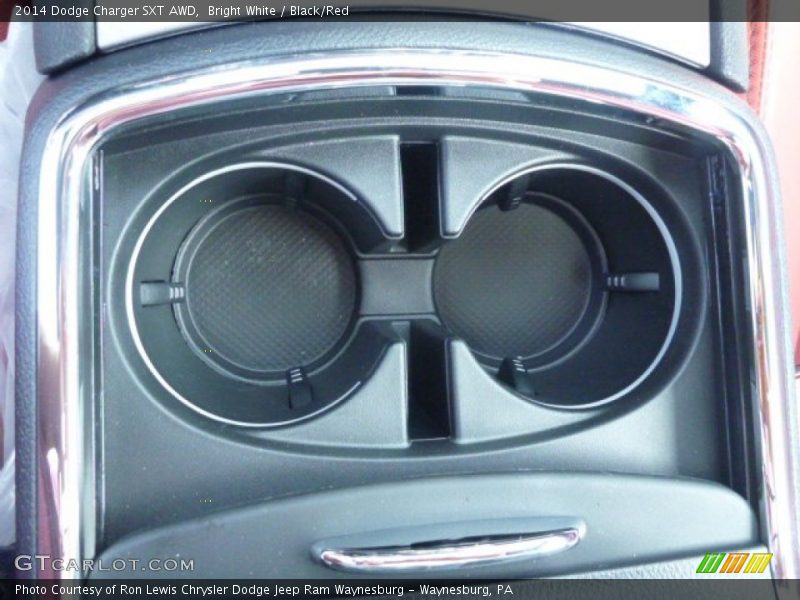 Bright White / Black/Red 2014 Dodge Charger SXT AWD