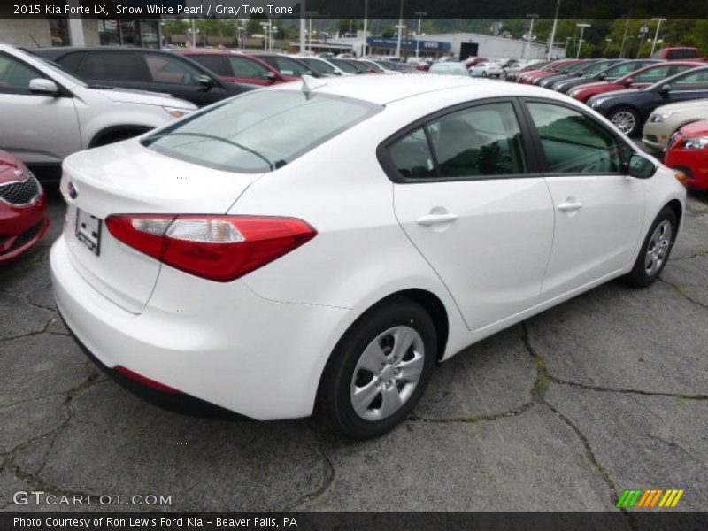 Snow White Pearl / Gray Two Tone 2015 Kia Forte LX