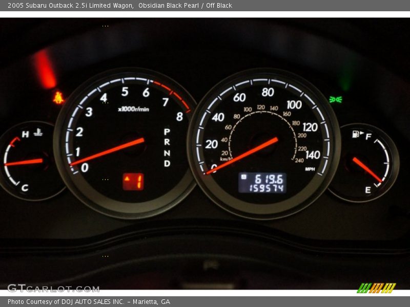 Obsidian Black Pearl / Off Black 2005 Subaru Outback 2.5i Limited Wagon