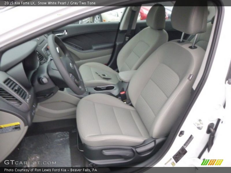 Snow White Pearl / Gray Two Tone 2015 Kia Forte LX