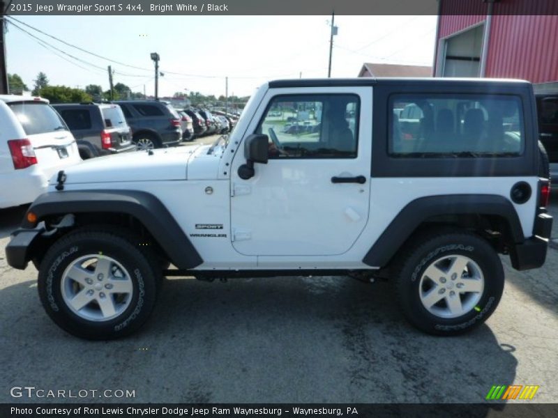 Bright White / Black 2015 Jeep Wrangler Sport S 4x4