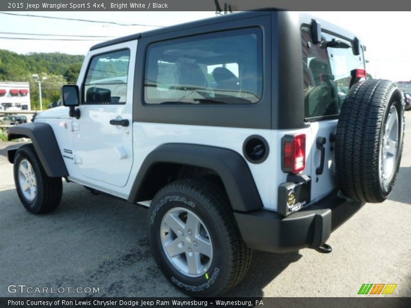 Bright White / Black 2015 Jeep Wrangler Sport S 4x4