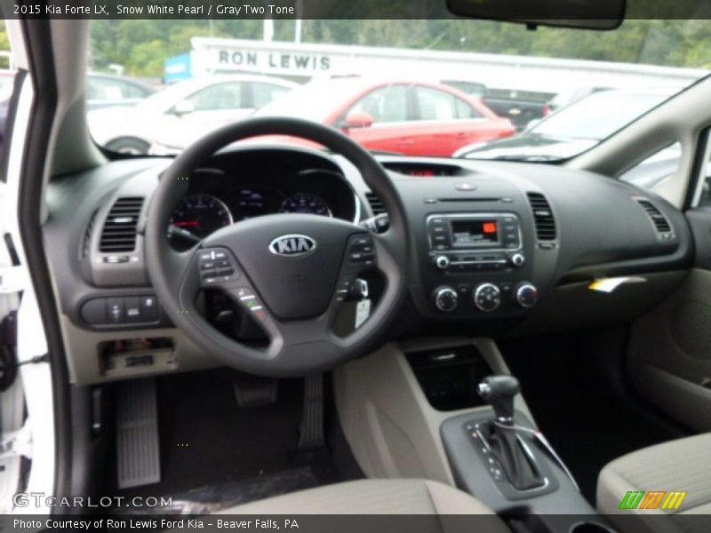 Snow White Pearl / Gray Two Tone 2015 Kia Forte LX