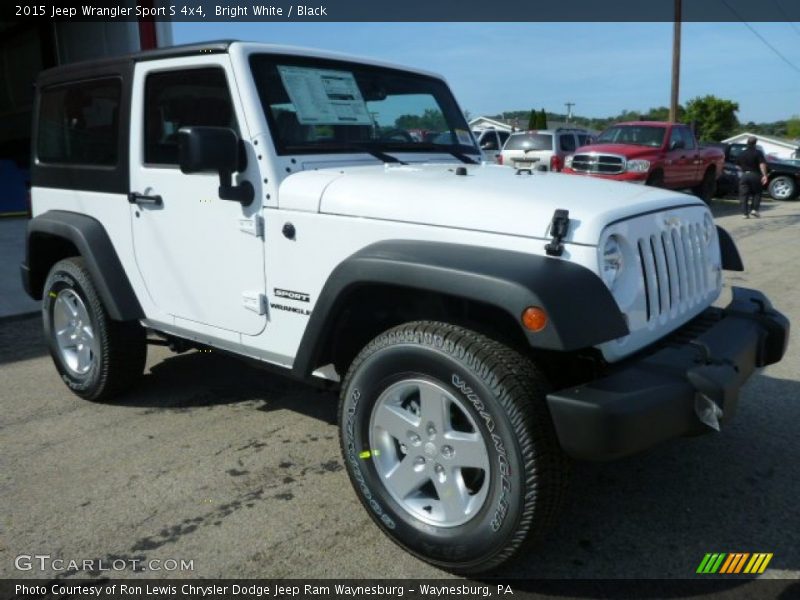 Bright White / Black 2015 Jeep Wrangler Sport S 4x4