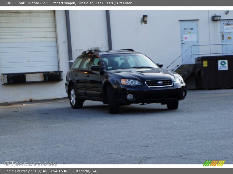 Obsidian Black Pearl / Off Black 2005 Subaru Outback 2.5i Limited Wagon