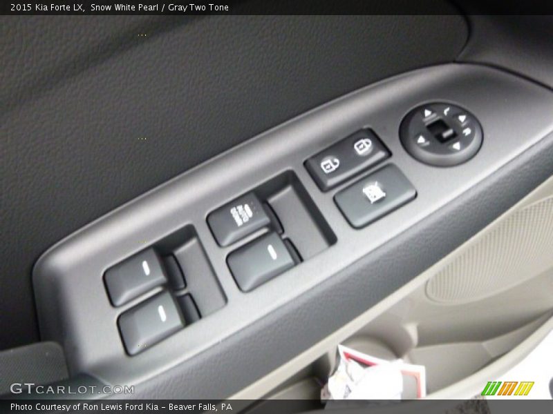 Snow White Pearl / Gray Two Tone 2015 Kia Forte LX