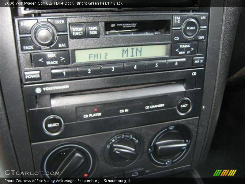 Bright Green Pearl / Black 2000 Volkswagen Golf GLS TDI 4 Door