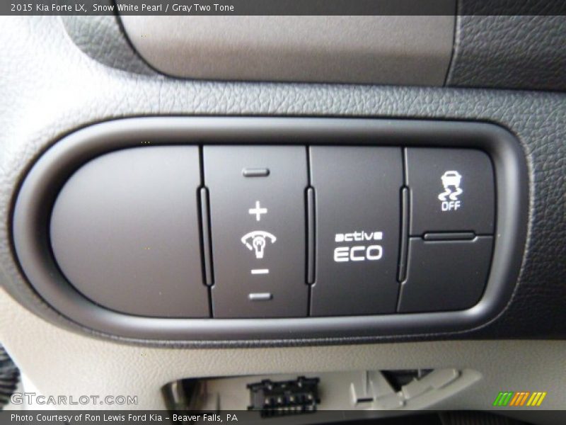 Snow White Pearl / Gray Two Tone 2015 Kia Forte LX