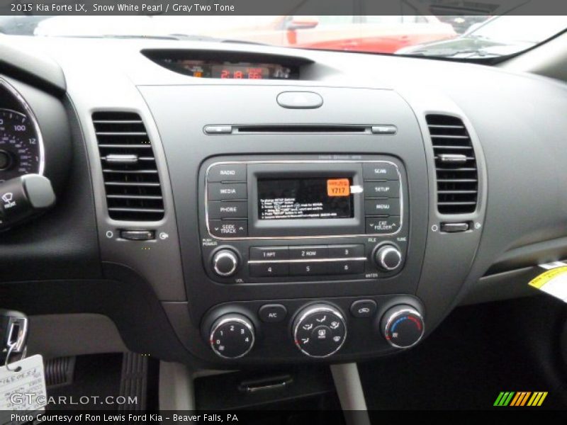 Snow White Pearl / Gray Two Tone 2015 Kia Forte LX