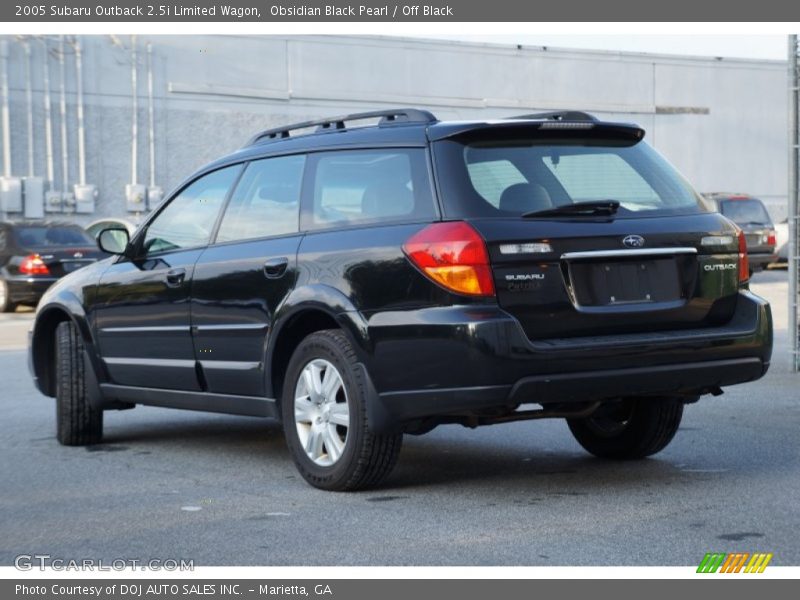 Obsidian Black Pearl / Off Black 2005 Subaru Outback 2.5i Limited Wagon