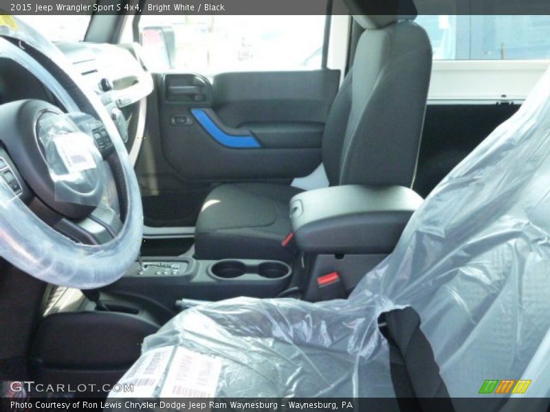 Bright White / Black 2015 Jeep Wrangler Sport S 4x4