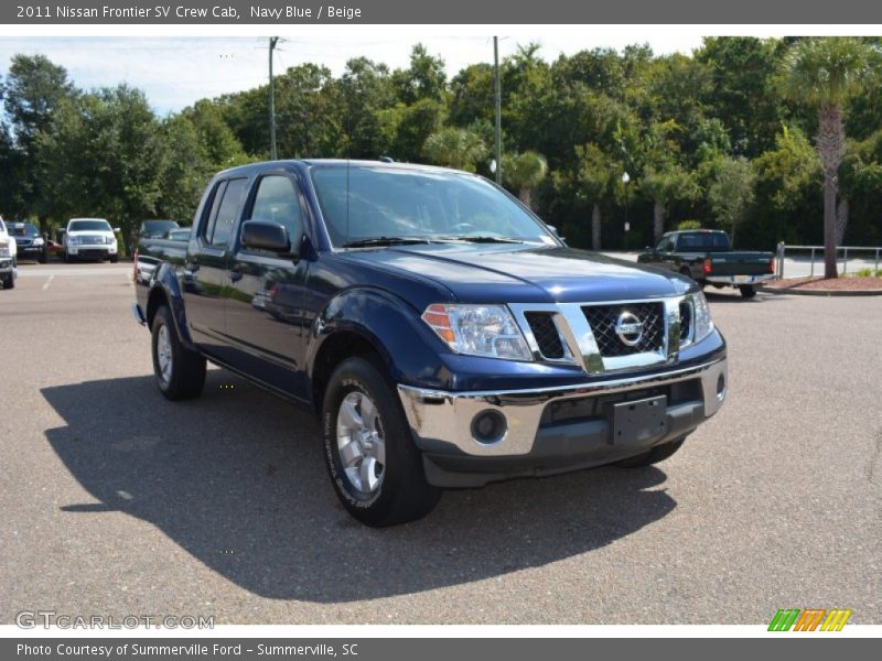 Navy Blue / Beige 2011 Nissan Frontier SV Crew Cab