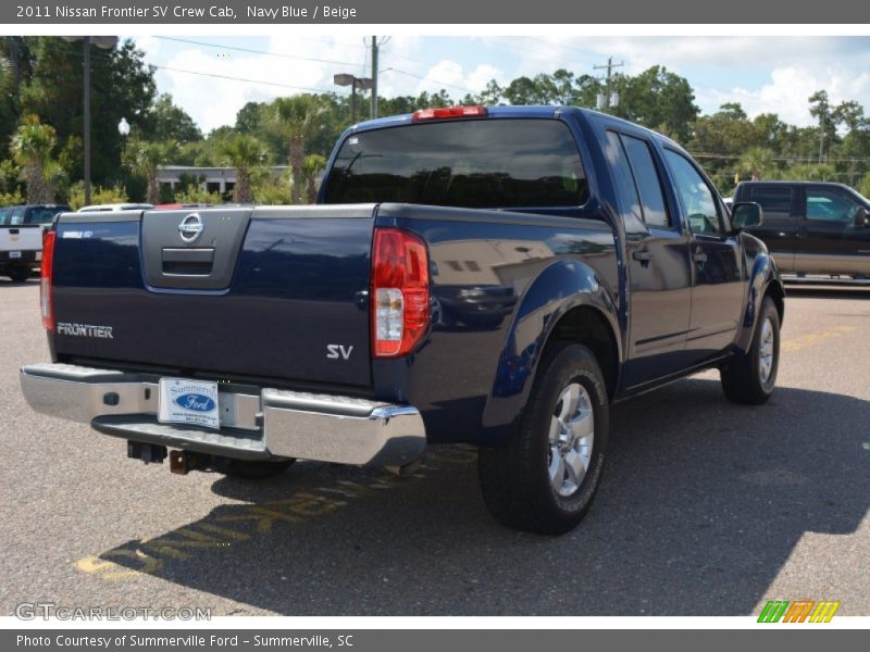 Navy Blue / Beige 2011 Nissan Frontier SV Crew Cab