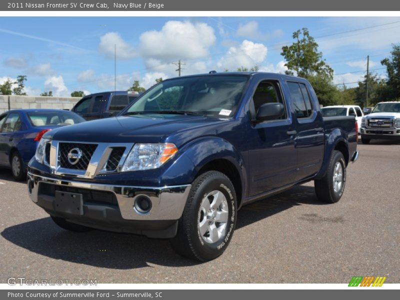 Navy Blue / Beige 2011 Nissan Frontier SV Crew Cab
