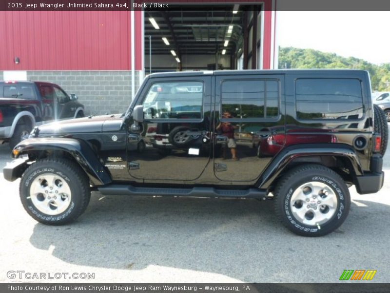 Black / Black 2015 Jeep Wrangler Unlimited Sahara 4x4