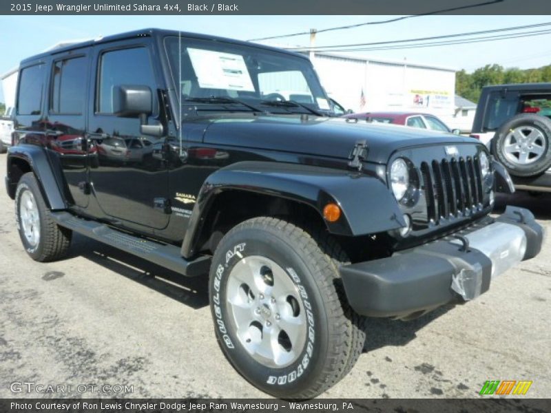 Black / Black 2015 Jeep Wrangler Unlimited Sahara 4x4