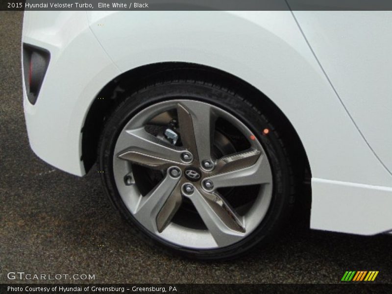 Elite White / Black 2015 Hyundai Veloster Turbo