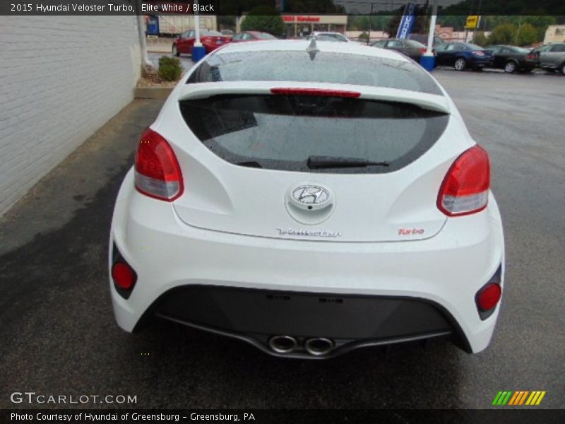 Elite White / Black 2015 Hyundai Veloster Turbo