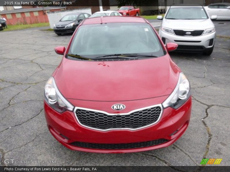 Crimson Red / Black 2015 Kia Forte EX