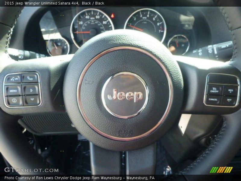 Black / Black 2015 Jeep Wrangler Unlimited Sahara 4x4