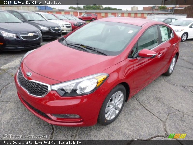 Crimson Red / Black 2015 Kia Forte EX