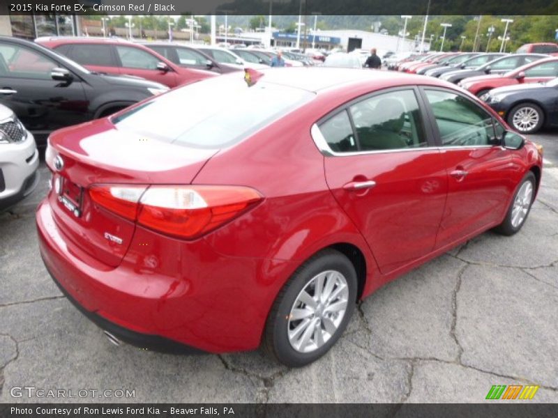 Crimson Red / Black 2015 Kia Forte EX