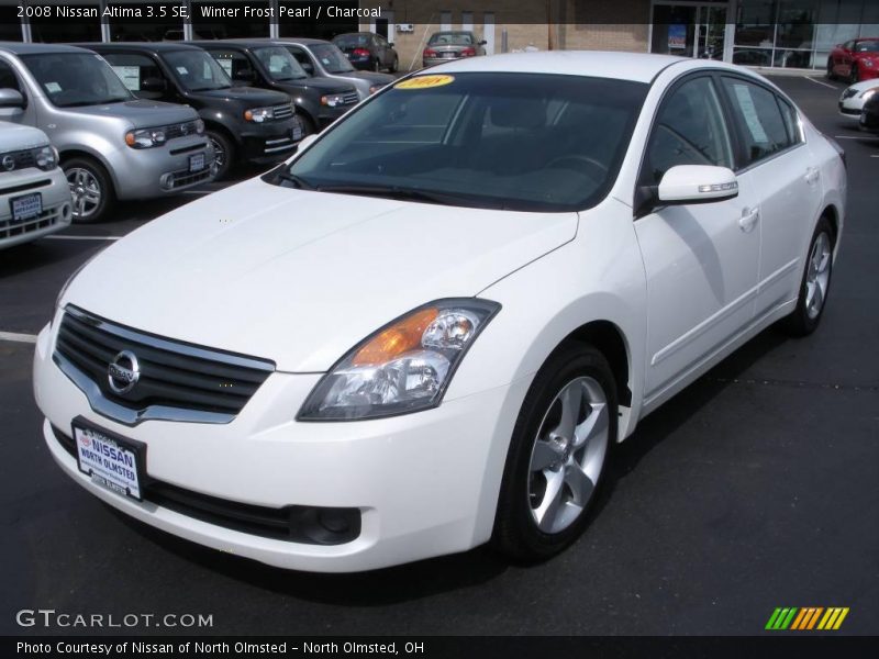 Winter Frost Pearl / Charcoal 2008 Nissan Altima 3.5 SE