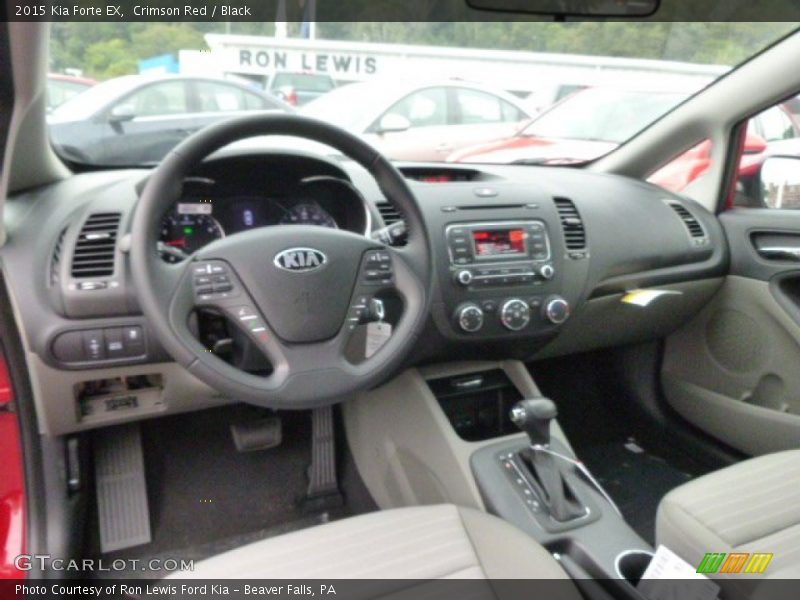 Crimson Red / Black 2015 Kia Forte EX